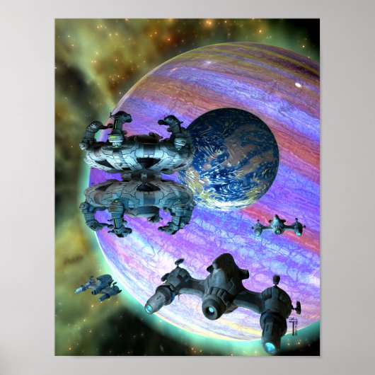 Splinterende permutaties V 2.1 (11 x 14 inch) Art  Poster (Voorkant)