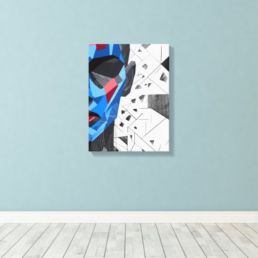 Splinters I – Fragmented Identity Art Canvas Afdruk (Insitu (Houten vloer))