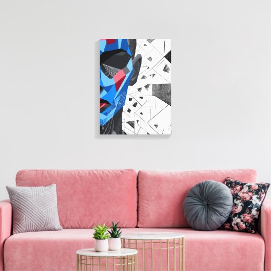 Splinters I – Fragmented Identity Art Canvas Afdruk (Insitu (Woonkamer))