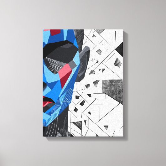 Splinters I – Gefragmenteerde Identiteit Kunst Canvas Afdruk (Voorkant)