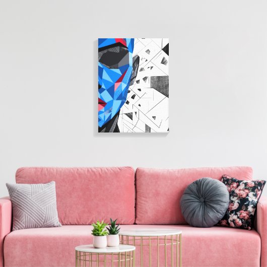 Splinters II – Fragmented Identity Art Canvas Afdruk (Insitu (Woonkamer))