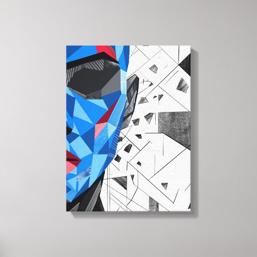 Splinters II – Gefragmenteerde Identiteit Kunst Canvas Afdruk (Voorkant)