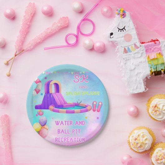 Splish Adventure Zone-thema Papieren Bordje (Feest)