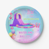 Splish Adventure Zone-thema Papieren Bordje (Voorkant)