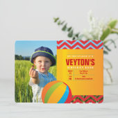 Splish Splash A Birthday Bash Uitnodiging (Staand voorkant)