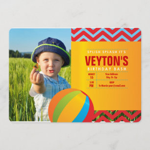 Splish Splash A Birthday Bash Uitnodiging