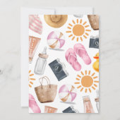 Splish Splash Baby Bash Girl Baby shower Kaart (Achterkant)