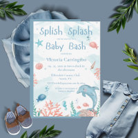 Splish Splash Baby Bash Ocean Fish Baby shower