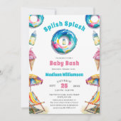 Splish Splash Baby Bash Zomer Baby shower Kaart (Voorkant)