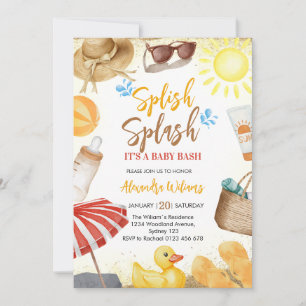 Splish Splash Baby Shower Kaart