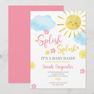 Splish Splash Baby shower uitnodiging