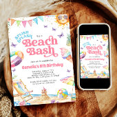 Splish Splash Beach Verjaardagsfeestje Kaart