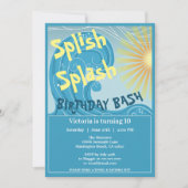 Splish Splash Birthday Bash Kaart (Voorkant)