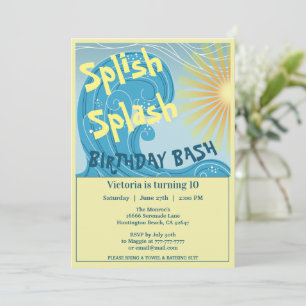 Splish Splash Birthday Bash Kaart