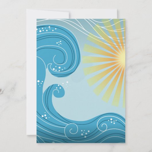 Splish Splash Birthday Bash Kaart (Achterkant)