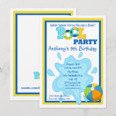 Splish Splash Boys Pool Kaart (Voorkant / Achterkant)