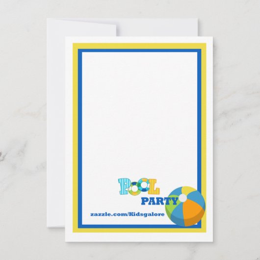 Splish Splash Boys Pool Kaart (Achterkant)