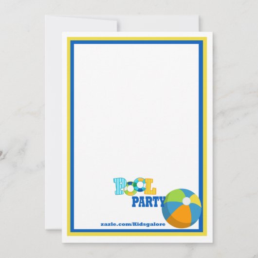 Splish Splash Boys Pool Kaart (Achterkant)