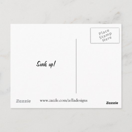 Splish Splash Briefkaart (Achterkant)