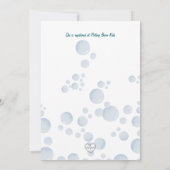 Splish Splash Ducky baby shower Kaart (Achterkant)