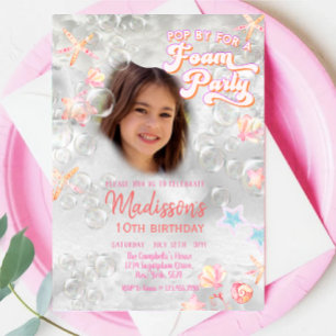 Splish Splash FOAM Party Verjaardag Kaart