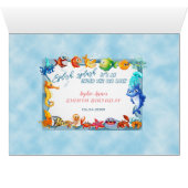 Splish Splash Girl Unique E8e Pool Birthday (Binenzijde Horizontaal (Onderkant))