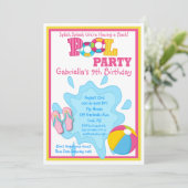 Splish Splash Girls Pool Kaart (Staand voorkant)