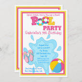 Splish Splash Girls Pool Kaart (Voorkant / Achterkant)