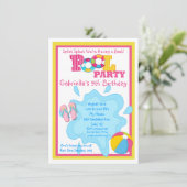 Splish Splash Girls Pool Kaart (Staand voorkant)