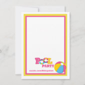 Splish Splash Girls Pool Kaart (Achterkant)