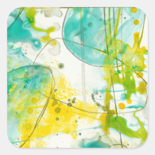 Splish Splash II Vierkante Sticker