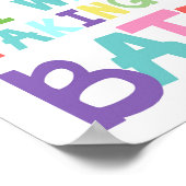 Splish Splash ik nam een badkamer. Poster (Hoek)