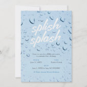 Splish Splash Invitation Kaart (Voorkant)