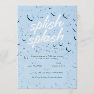 Splish Splash Invitation Kaart