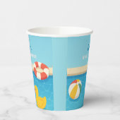 Splish Splash is een Baby Bash Baby shower Papieren Bekers (Links)