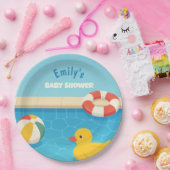 Splish Splash is een Baby Bash Baby shower Papieren Bordje (Feest)