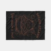 Splish Splash Je mening is Trash Funny Cat Fleece Deken (Voorkant (Horizontaal))