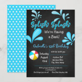 Splish Splash komt naar onze basenpool Kaart (Voorkant / Achterkant)