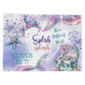 Splish splash magische zeemeermin verjaardag bash groot cadeauzakje (Achterkant)
