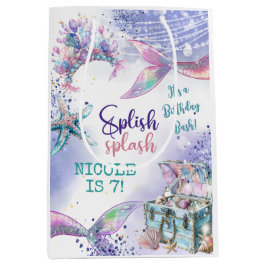 Splish splash magische zeemeermin verjaardag bash medium cadeauzakje