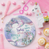 Splish splash magische zeemeermin verjaardag bash papieren bordje (Feest)