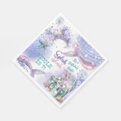 Splish splash magische zeemeermin verjaardag bash servet (Hoek)