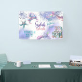 Splish splash magische zeemeermin verjaardag bash spandoek (Beurs)