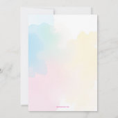 Splish Splash Mermaid Bash Birthday Party Kaart (Achterkant)