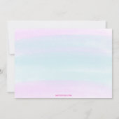 Splish Splash Mermaid Bash Birthday Party Kaart (Achterkant)