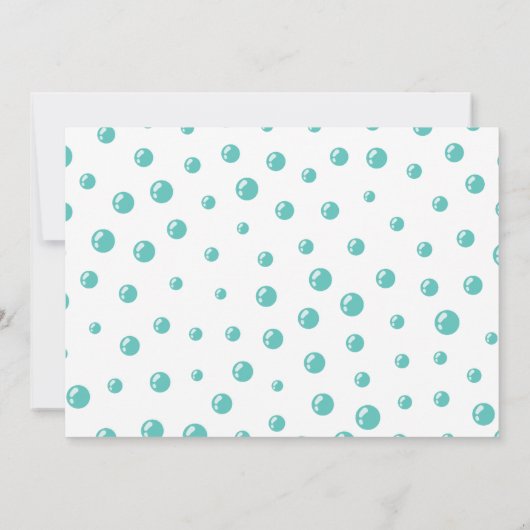 Splish Splash Mermaid Birthday Bash Kaart (Achterkant)