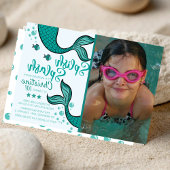 Splish Splash Mermaid Birthday Bash Kaart