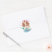 Splish Splash Mermaid Plain Party Stickers (Envelop)