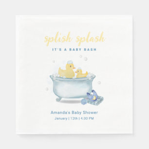 Splish Splash Moeder Eend Badkuip Baby Shower Servet