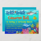 Splish Splash onderaan het Zee van 's avonds Bash! Kaart (Voorkant / Achterkant)